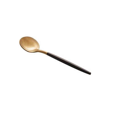 Faqueiro Kyoto Wolff em Inox Dourado com Cabo Preto 24 Peças