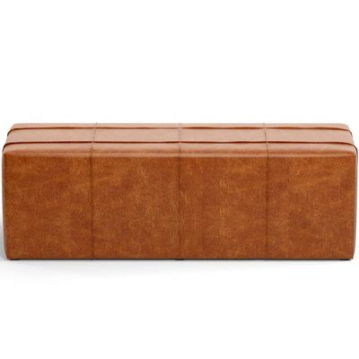 Puff Decorativo Living Sala de Estar 140 cm Roma W01 Couríssimo Camel - Lyam