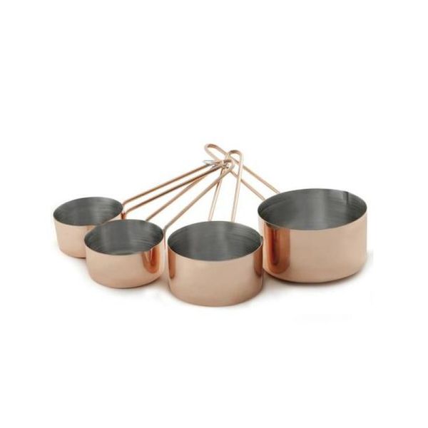 Kit com 4 Xícaras Medidoras Bronze - Mimo Style