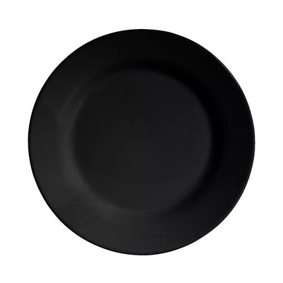 Prato de Sobremesa Scalla Standard Preto Fosco 20,5cm