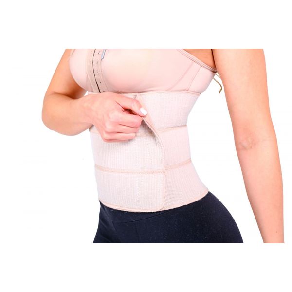 FAIXA ABDOMINAL 3 GOMOS ELÁS. FORRADA TAM. ESPECIAL KELOGEL ESPECIAL