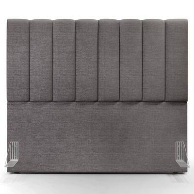 Cabeceira Cama Box Casal 140 cm Dália W01 Linho Cinza Escuro - Lyam Decor