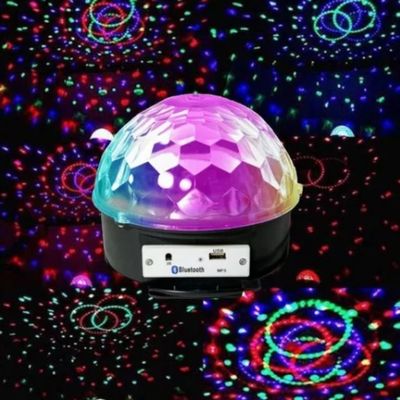 Globo Mágico Meia Bola Led Cristal Lk-308 Music