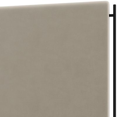 Cabeceira Cama Box Queen 160cm Estofada Goya P05 Suede Bege - Lyam Decor