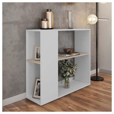 Aparador Buffet Decorativo 1 Prateleira Opala Branco Caemmun