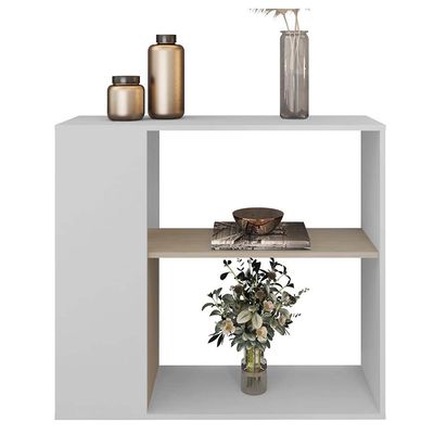 Aparador Buffet Decorativo 1 Prateleira Opala Branco Caemmun