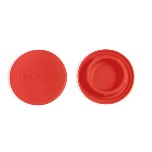JOGO LE CREUSET SET 2 TAMPAS DE SILICONE P/ MOEDORES - Vermelho 9301080006