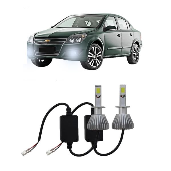 Kit Lâmpadas Super Led Farol de Milha Gm Vectra 1997 à 2015