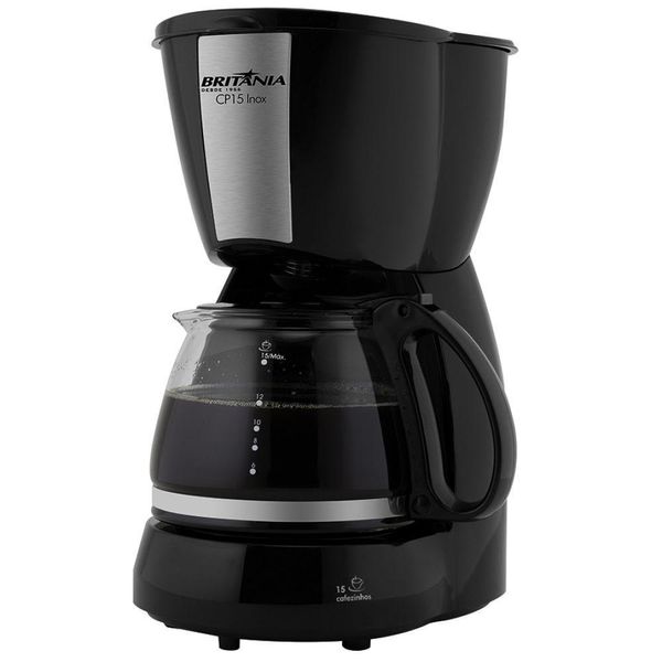 Cafeteira Inox Preto Britânia 220V CP15