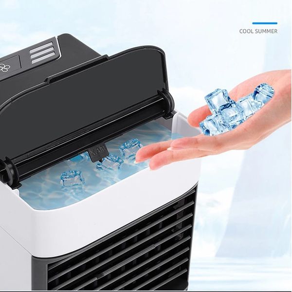 Mini Ar Condicionado Portátil Arctic Air Cooler Umidificador Climatizador Luz Led Envio Imediato