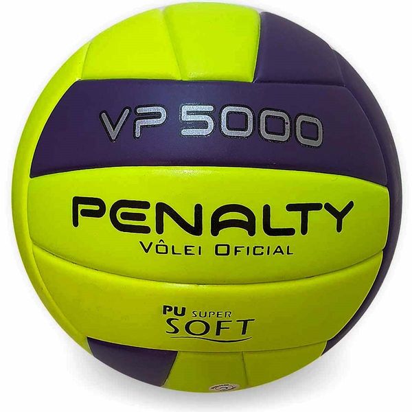 Bola Vôlei Penalty VP 5000 X Único / Amarelo e Roxo