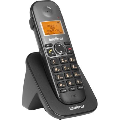 Telefone Ramal Digital Adicional Sem Fio Intelbras Ts 5121 Preto
