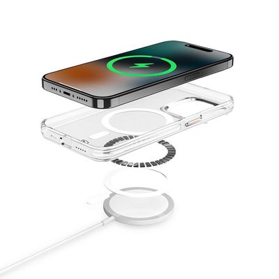 Kit Capa MagSafe Crystal Armor e Pelicula Coverage 5D Pro Preta para iPhone 15 Pro - Gshield