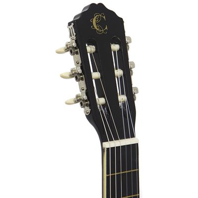 Violão Clássico de Nylon para Destros Verniz Brilhante Com Tensor TCG 200 Preto Cordoba