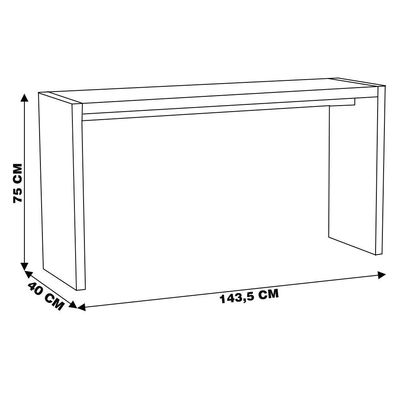 Aparador para Sala de Estar Flauer com Gravura Madeira Maciça Rustic Brown - Gran Belo