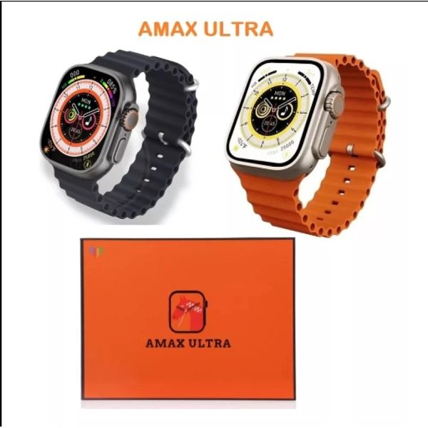Relogio Inteligente 2 Pulseira Amax Ultra 2023 49mm