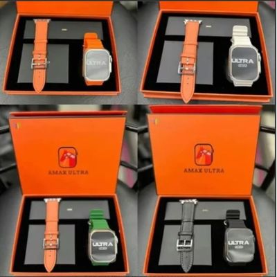 Relogio Inteligente 2 Pulseira Amax Ultra 2023 49mm