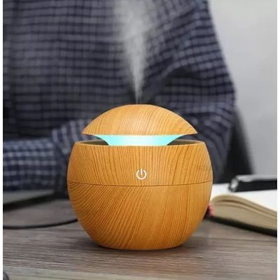 Mini Umidificador Noturno De Led Rbg 130ml