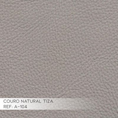 Kit 4 Poltronas Decorativa Sala de Estar Pés Palito Lubbock Couro Off White - Gran Belo