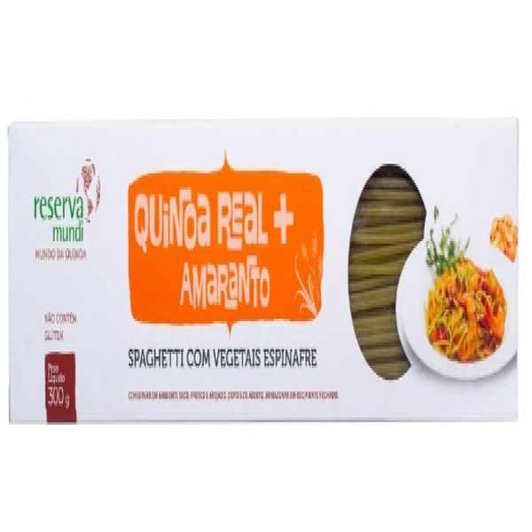 Macarrão Spaghetti de Quinoa Verde Sem Glúten Reserva Mundi 300g