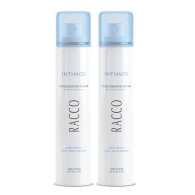 Kit 2 Desodorante Íntimo Jato Seco Feminino Racco