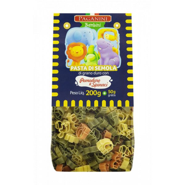 MACARRAO PAGANINI BAMBINI BICHINHOS 200G NOVO