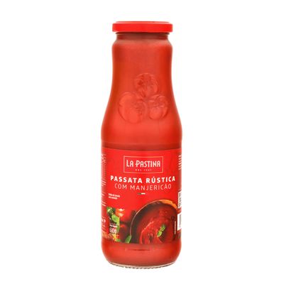 PASSATA RUSTICA LA PASTINA COM MANJERICÃO 680G