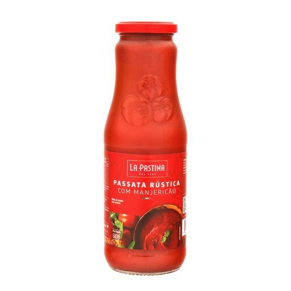 PASSATA RUSTICA LA PASTINA COM MANJERICÃO 680G