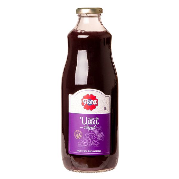 SUCO DE UVA TINTO INTEGRAL FLORA 1000ML