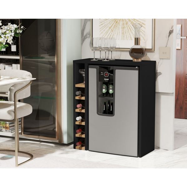 Planejado Adega Carvalho 4008 cor Preto / nature Planejado Adega Carvalho 4008 cor Preto / nature