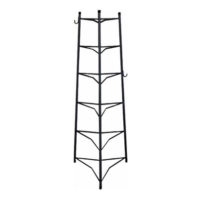 Tripé Porta Panelas Estrela Preto 6 Compartimentos 103cm