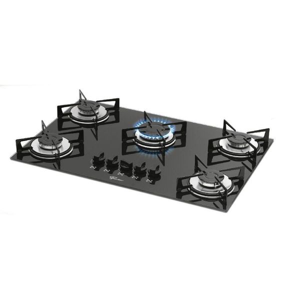 Cooktop Fischer 5 Bocas Preto Bivolt 1642-6985