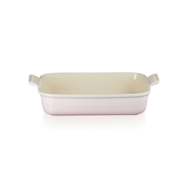 TRAVESSA LE CREUSET RETANGULAR HERITAGE 32CM SHELL PINK 71102327770001