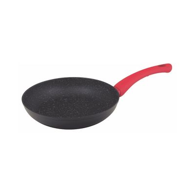Frigideira Antiaderente Bergner Alumínio Forjado com Indução Preta e Cabo Vermelho 20cm