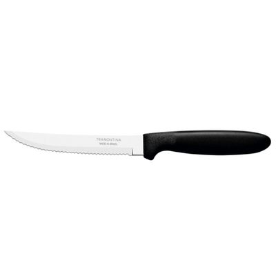 Kit 3 Faca Churrasco Tramontina Ipanema Inox Preto 5"