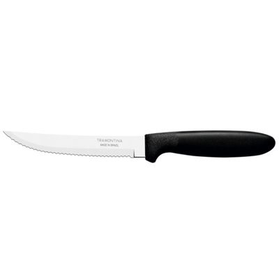 Kit 6 Faca Churrasco Tramontina Ipanema Inox Preto 5"