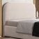 Cabeceira Cama Box Casal 140cm Orgânica Lanna W01 Suede Bege - Lyam Decor