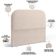 Cabeceira Cama Box Casal 140cm Orgânica Lanna W01 Suede Bege - Lyam Decor