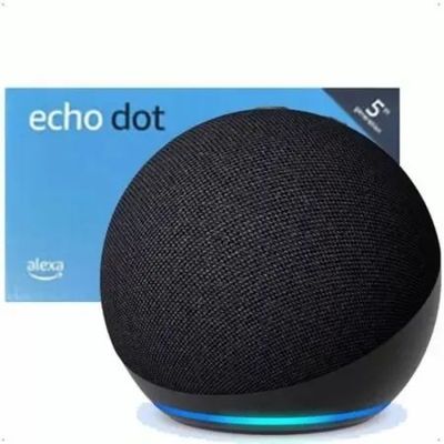 Caixa De Som Inteligente Echo Dot 5ª Geração Smart Speaker