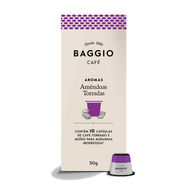 Cápsula Café Gourmet Baggio Amendoas Torrada Para Nespresso