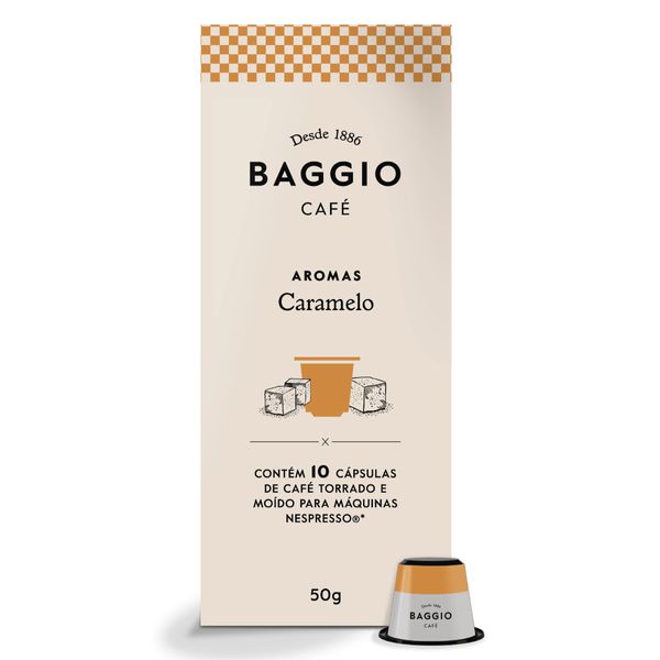 Cápsula Café Gourmet Baggio Caramelo P/ Cafeteira Nespresso