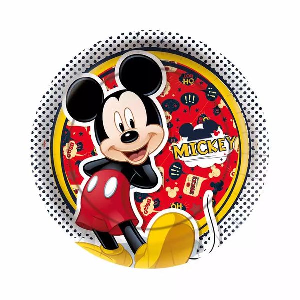 Prato de Papel Regina Mickey N°18 com 12 Unidades