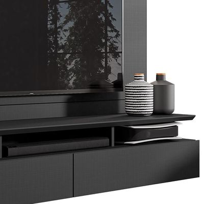 Home Suspenso Noruega Preto Para Tv Até 55” - Móveis Leão Preto