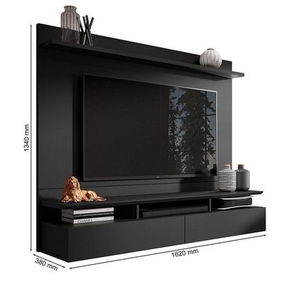 Home Suspenso Noruega Preto Para Tv Até 55” - Móveis Leão Preto