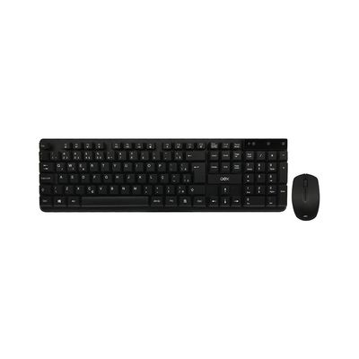 Kit Teclado e Mouse OEX sem Fio Work Preto TM407