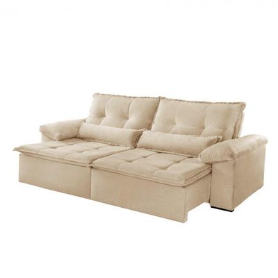 Sofá San Andreas Linho 02 Módulos 80cm B25cm Meu Sofá Online A294 Linho Creme