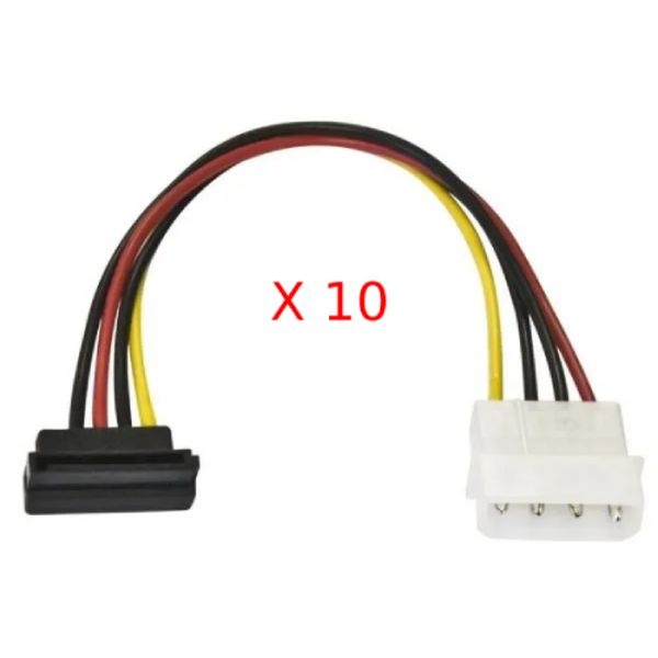 Pack de Adaptador Sata Para Fonte 90º (10x)