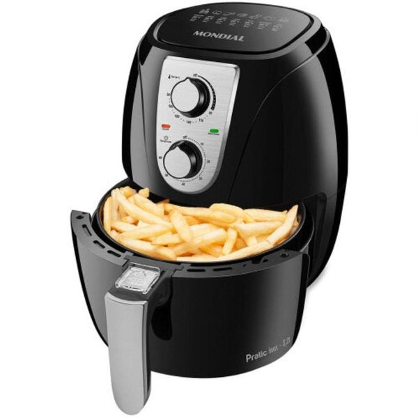 Fritadeira Air Fryer Mondial 3,2l 1200w Preto/inox 110V 110V