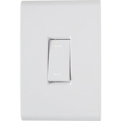 Conjunto 4x2 com 1 Interruptor Paralelo Tramontina Liz 10 A 250 V Branco
