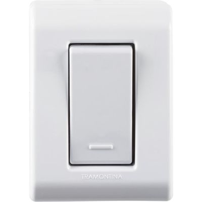 Caixa de Sobrepor com 1 Interruptor Simples 10 A 250 V Tramontina LizFlex Branca